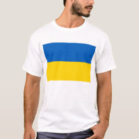 T Chemise avec drapeau d'Ukraine