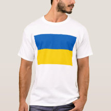 T Chemise avec drapeau d'Ukraine