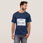 T-shirt T - Chemise avec message vidéo (Devant entier)