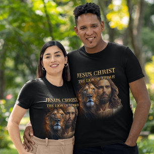T-shirt T-Chemise Personnalisée Jésus Christ Lion De Juda