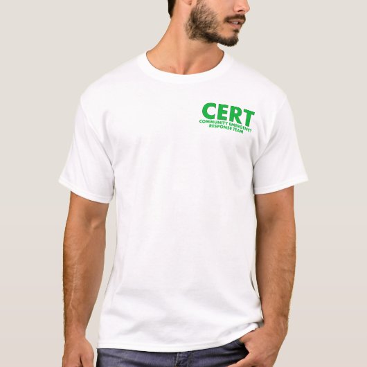 T-shirt T-Chemise-personnaliser de CERT (Devant)
