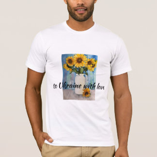 T-shirt T Chemise pour montrer son soutien au peuple ukrai