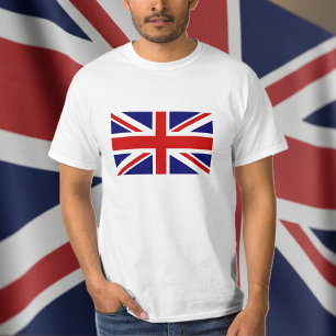 T-shirt T Chemises avec drapeau Union Jack britannique