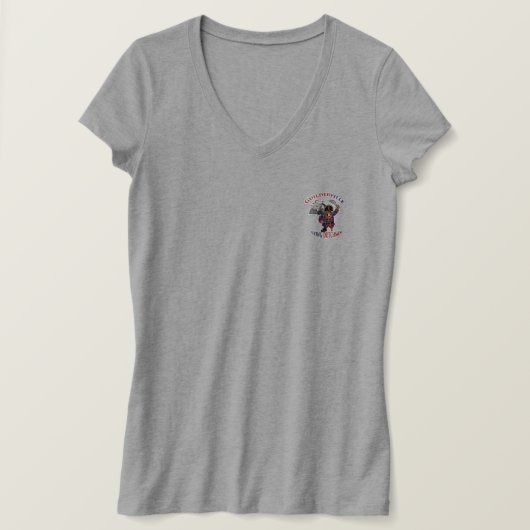 T-shirt T. col V. féminin (Design devant)