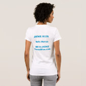 T-shirt T confortable du vrai agent immobilier (Dos entier)