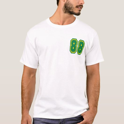 T-shirt T de base des hommes (blanc) (Devant)