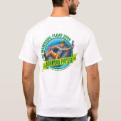 T-shirt T de base des hommes (blanc) (Dos)