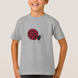 T-shirt T des enfants chanceux de Madame insecte