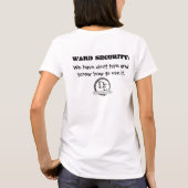 T-shirt T des femmes de sécurité de salle (2) (Dos)