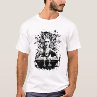 T-shirt T des hommes de Lovecraft (couleurs claires