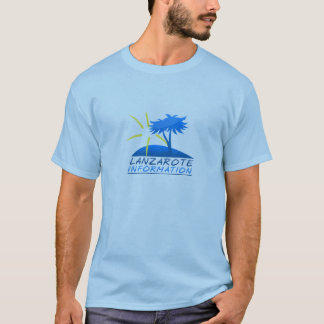 T-shirt T des hommes d'information de Lanzarote
