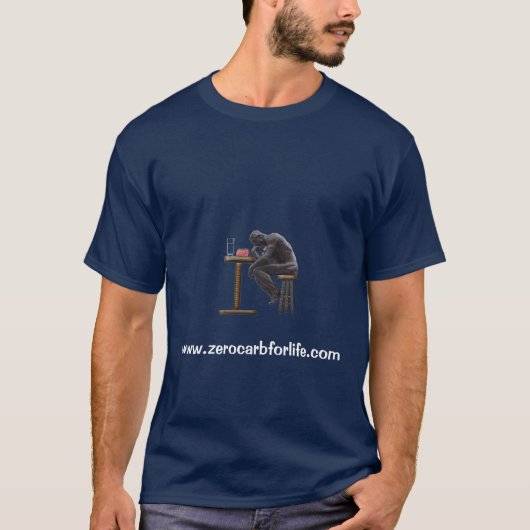 T-shirt T des hommes zéro - customisé (Devant)