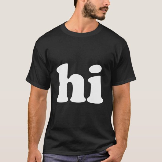 T-shirt T dit Hi (Devant)