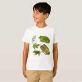 T-shirt T est pour la grenouille d'arbre (Devant entier)