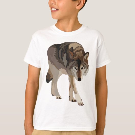 T-shirt T est pour le loup de bois (Devant)