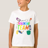 T-shirt T est pour l'équipe de formation (Devant)