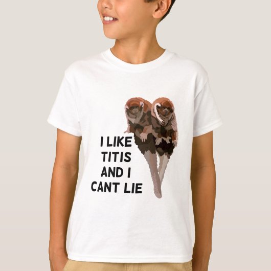 T-shirt T est pour Titi Monkey (Devant)