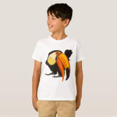 T-shirt T est pour Toco Toucan (Devant entier)