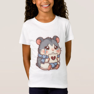 T-Shirt T Fun Crying Chibi Hamster dévasté Mème Enfants