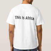 T-shirt T.I.A. Conception de carte (Dos)