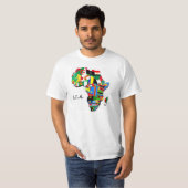 T-shirt T.I.A. Conception de carte (Devant entier)