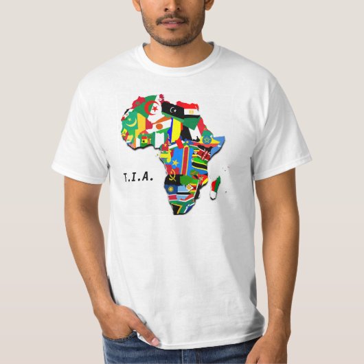T-shirt T.I.A. Conception de carte (Devant)