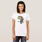 T-shirt T.I.A. Conception de carte (Devant entier)