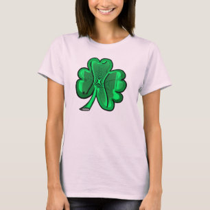 T-shirt T jour simple shamrock vert st. patricks