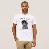 T-shirt T logo cool Cat Investigations LLC (Devant entier)