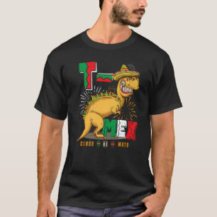 T-shirt T Mex Tacosaurus Rex Taco Cinco De Mayo Dinosaur M