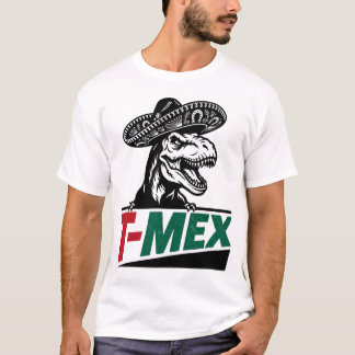 T-shirt T-MEX Tricolor Mariachi Dinosaur Streetwear T-shir