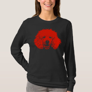 T-shirt T- Poodle rouge