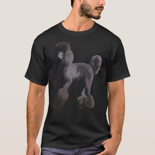 T-shirt T - Poodle standard (Devant)