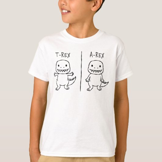 T-shirt T-Pose T-Rex Sketch Boy's (Devant)