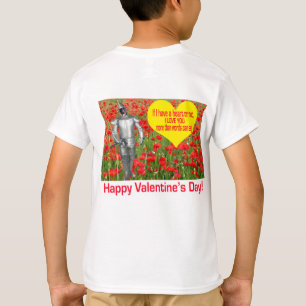 T-shirt t. pour les enfants. Heureuse Sainte-Valentin. lab