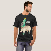 T-shirt T Pug joyeux (Devant entier)