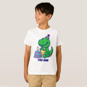 T-shirt T-Rex 2e anniversaire (Devant entier)