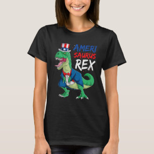 T-shirt T Rex Anciens Combattants Jour Enfants garçons Ame
