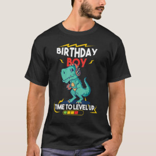 T-shirt T Rex Anniversaire Garçon Temps de monter le nivea