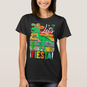 T-shirt T Rex Cinco De Mayo Tyrannosaurus Dinosaur Lets F