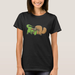 T-shirt T-rex contre l'ornithorynque