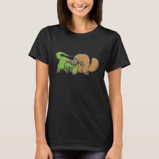 T-shirt T-rex contre l'ornithorynque