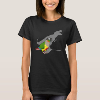 T-shirt T-rex Conure Jaune Dinosaure Dinosaure Parrot Bi