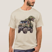 T-shirt T-Rex dans Camo Camo Camo hors route Jurassique (Devant)