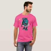 T-shirt T-Rex Dans le Flamant rose Float Funny Pool Party (Devant entier)