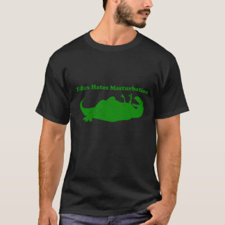 T-shirt T-rex déteste la pièce en t d'obscurité de