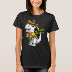 T-shirt T-Rex Dino Taco Saurus Poncho Chapeau Cinco De May