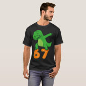 T-shirt T-rex Dinosaur Dabbing 67 Meme Six Seven Funny  (Devant entier)