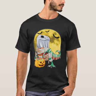 T-shirt T Rex Dinosaur Fantôme Maman Avec Citrouille Funny