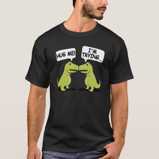 T-shirt T Rex Dinosaur Funny Valentines Jour Couple Me Ser (Devant)